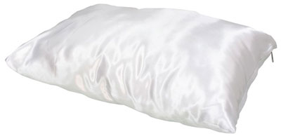 Подушка белая с наволочкой (атлас) LIFE