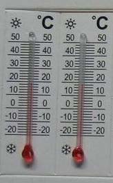 Термометр на бумажной основе 45мм*15 мм